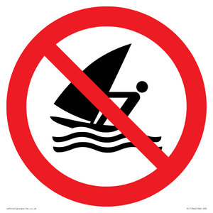 Prohibition: No windsurfing